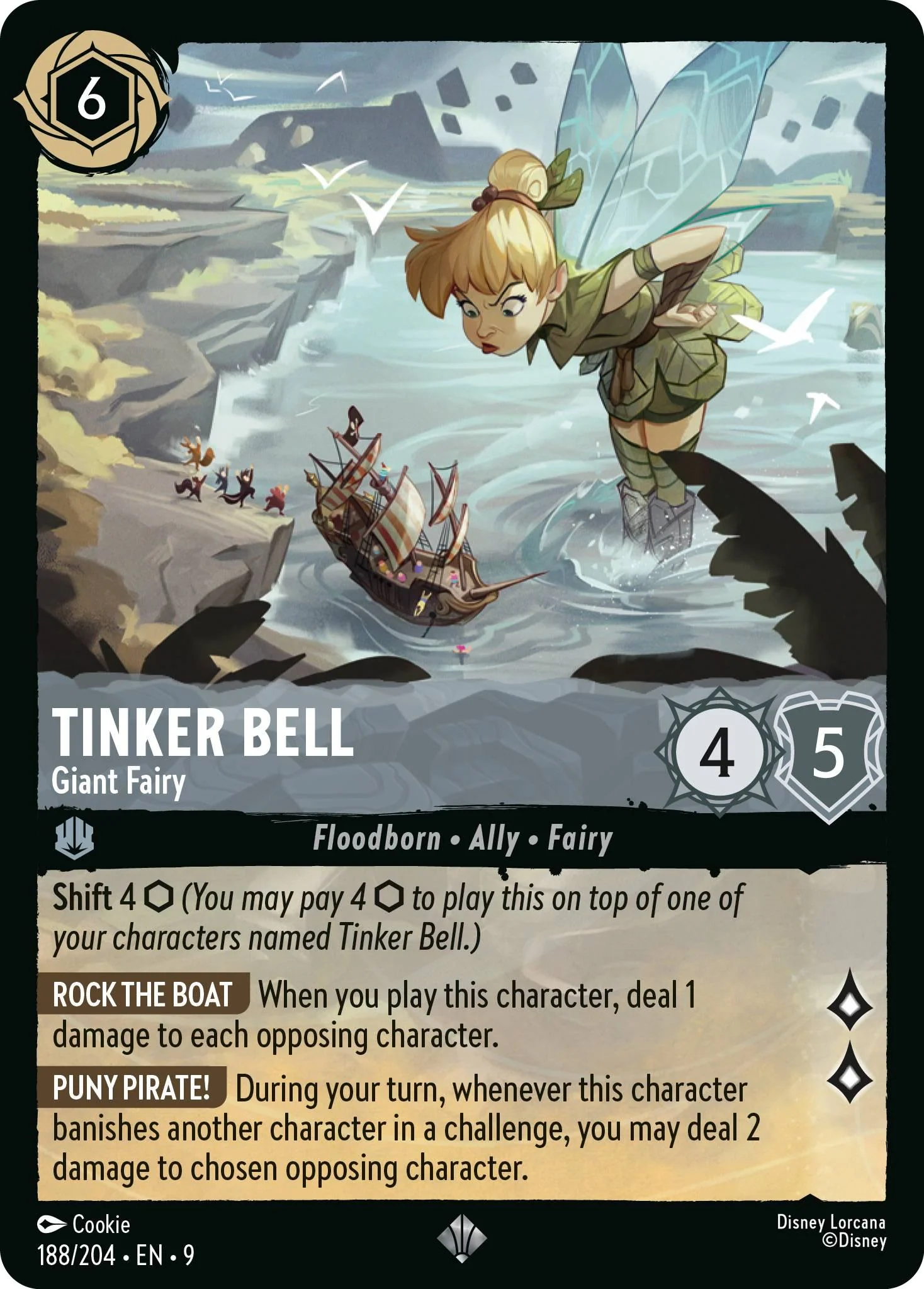 Tinker Bell - Giant Fairy - 188/204 [Fabled] [Non-Foil]