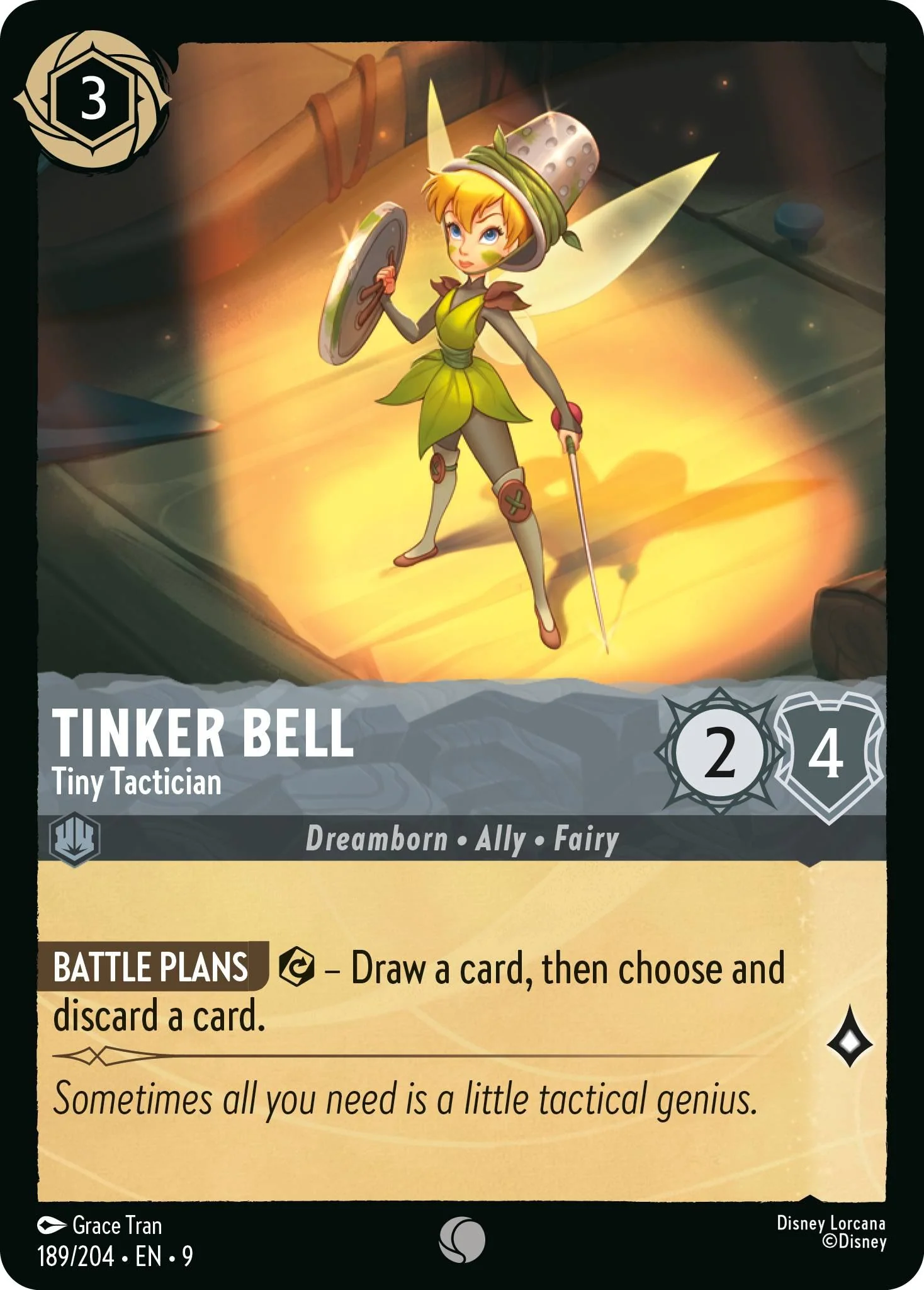 Tinker Bell - Tiny Tactician - 189/204 [Fabled] [Non-Foil]