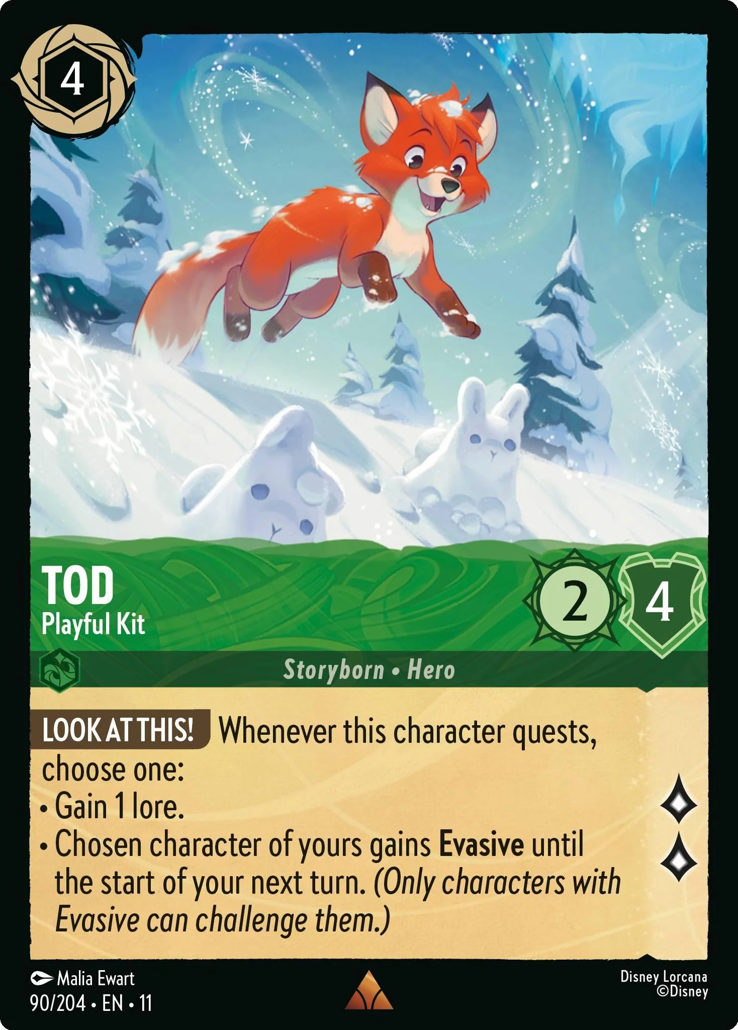 Tod - Playful Kit - 90/204 [Winterspell] [Non-Foil]