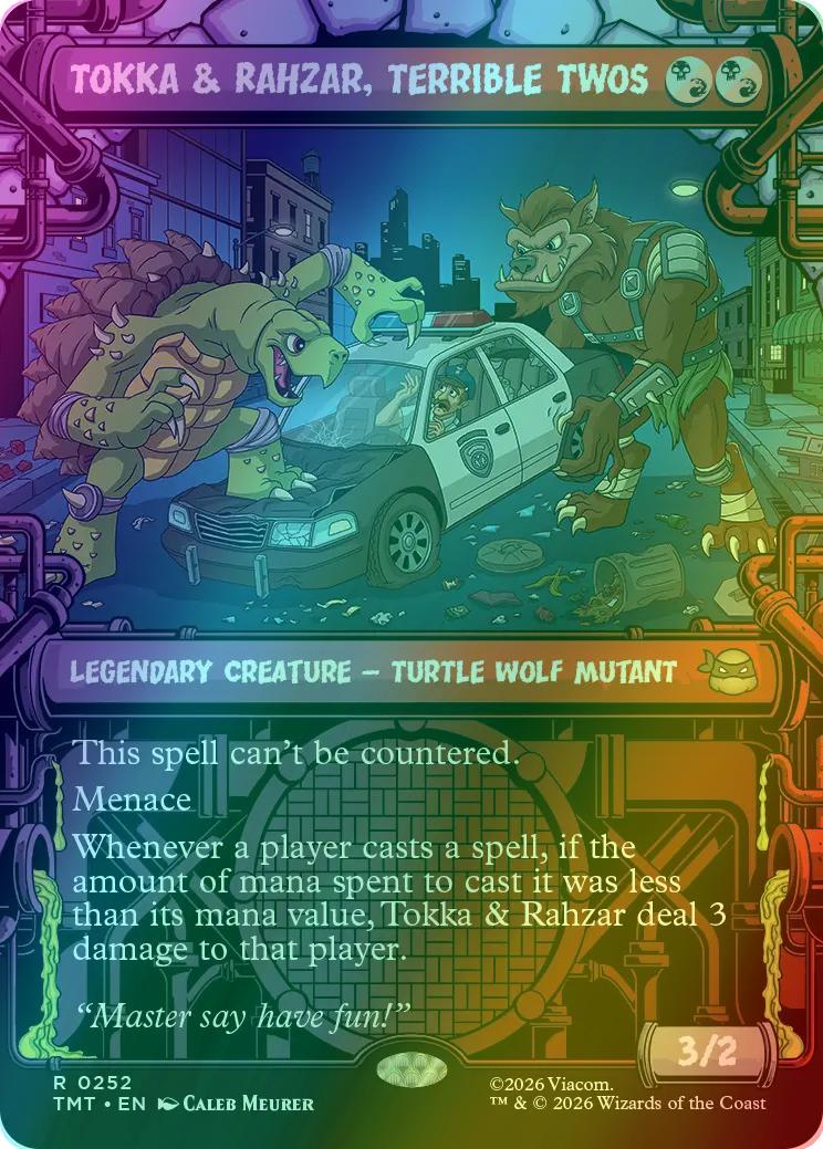 Tokka & Rahzar, Terrible Twos [252] [Sewer Frame] [Teenage Mutant Ninja Turtles] [Foil]