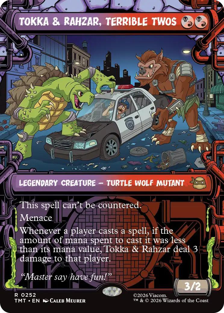 Tokka & Rahzar, Terrible Twos [252] [Sewer Frame] [Teenage Mutant Ninja Turtles] [Non-Foil]