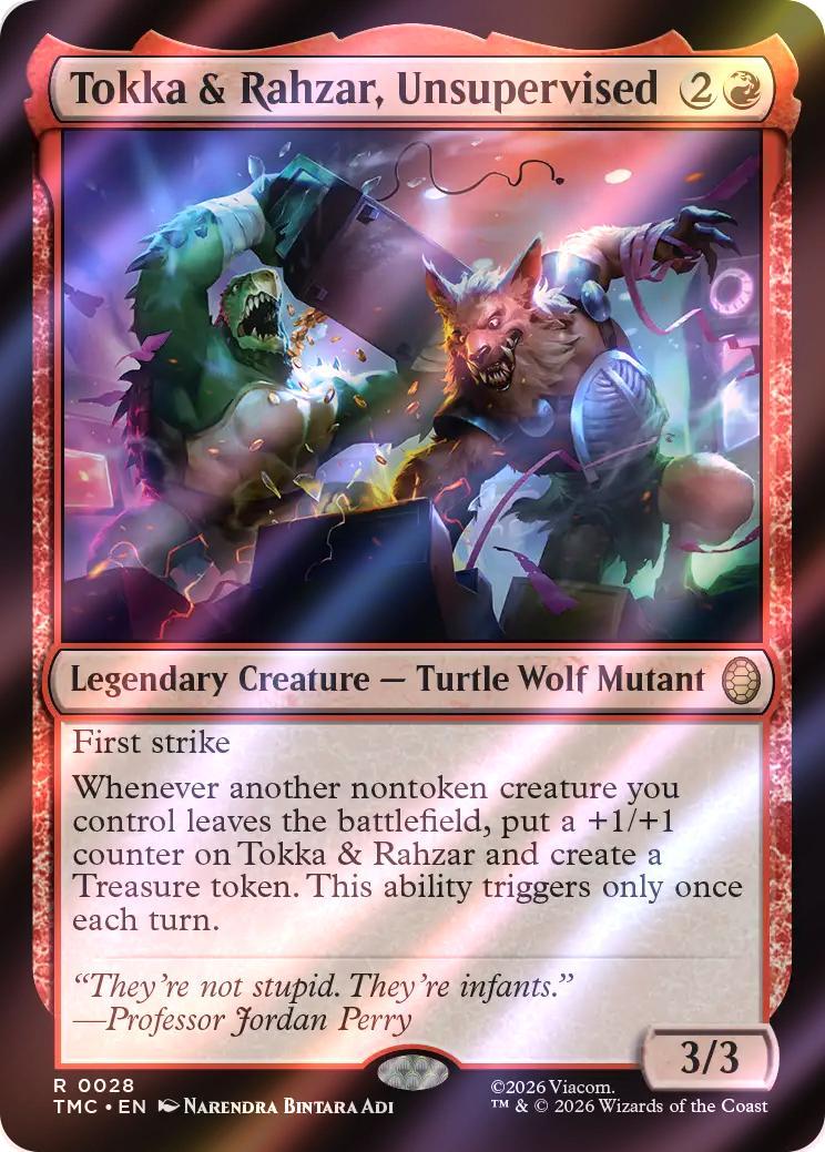Tokka & Rahzar, Unsupervised [28] [Teenage Mutant Ninja Turtles Eternal] [Surge Foil]