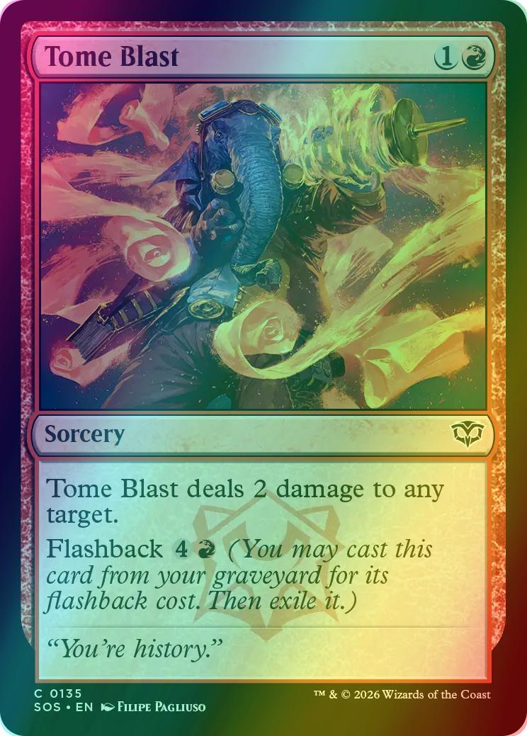 Tome Blast [135] [Secrets of Strixhaven] [Foil]