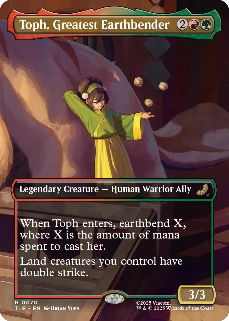 Toph, Greatest Earthbender [70] [Borderless] [Scene] [Avatar: The Last Airbender Eternal] [Non-Foil]