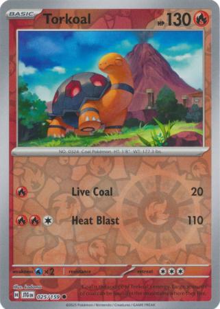 Torkoal - 025/159 - Common [sv09-025] [Reverse Holo]