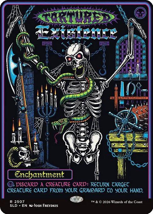 Tortured Existence [2507] [Borderless] [D&D: Black Lights & Dark Dungeons] [Secret Lair Drop] [Non-Foil]