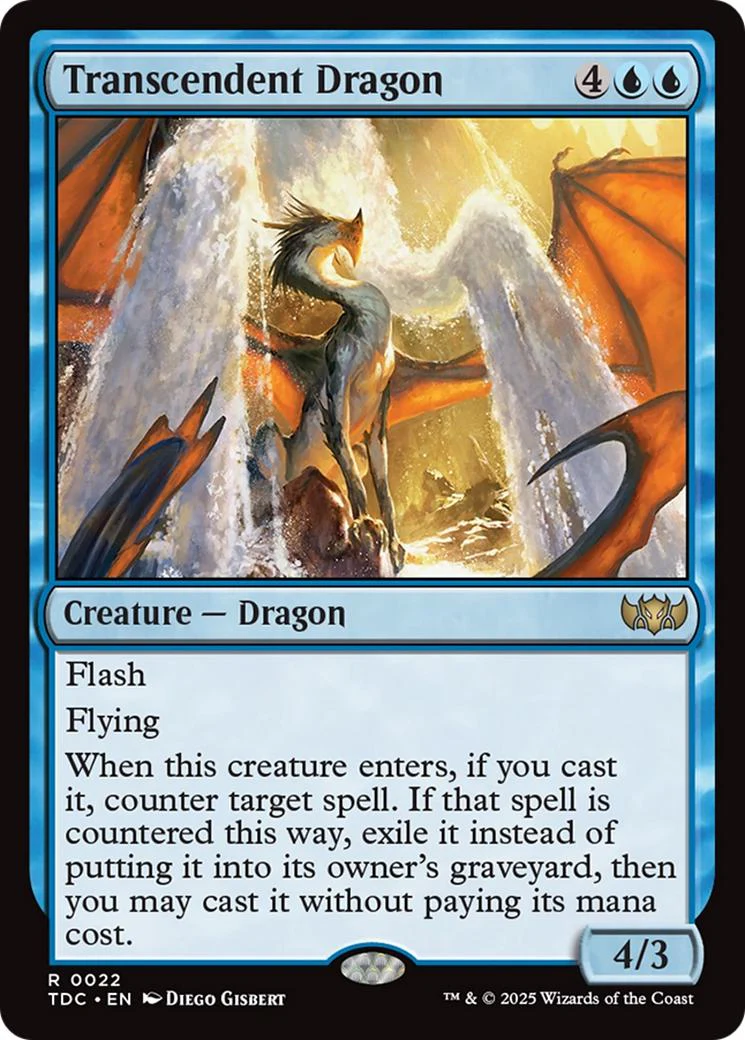 Transcendent Dragon [22] [Tarkir: Dragonstorm: Commander] [Non-Foil]