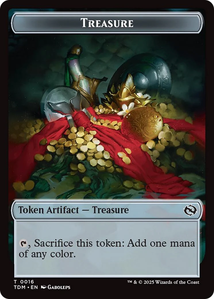 Beast Token (20) // Treasure Token (16) [Tarkir: Dragonstorm: Commander: Tokens] [Non-Foil] - Image 2