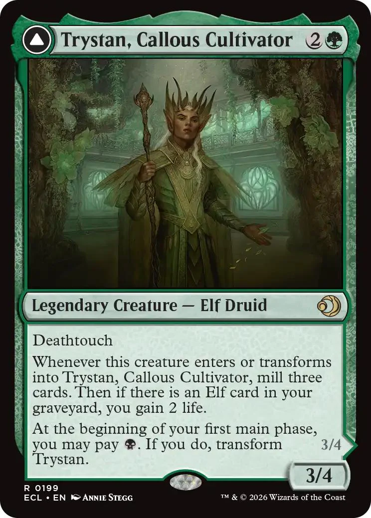 Trystan, Callous Cultivator // Trystan, Penitent Culler [199] [Lorwyn Eclipsed] [Non-Foil]