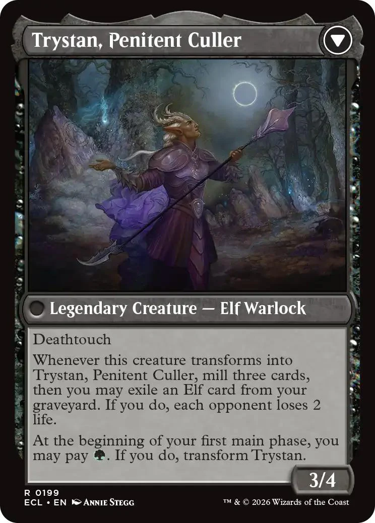 Trystan, Callous Cultivator // Trystan, Penitent Culler [199] [Lorwyn Eclipsed] [Non-Foil] - Image 2