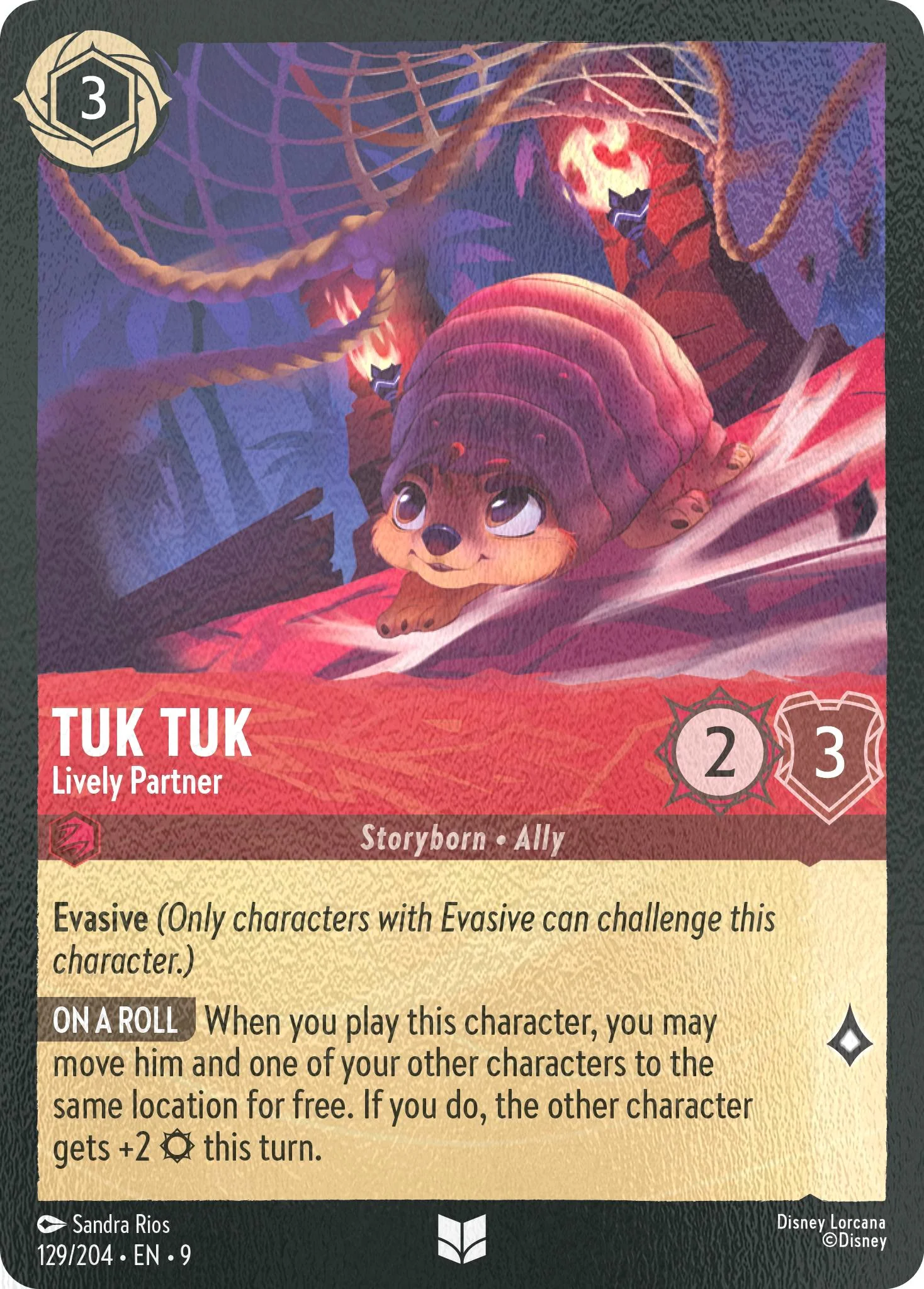 Tuk Tuk - Lively Partner - 129/204 [Fabled] [Cold Foil]
