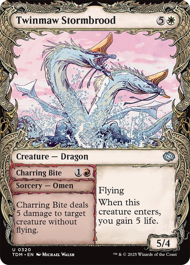 Twinmaw Stormbrood // Charring Bite [320] [Draconic Frame Showcase] [Tarkir: Dragonstorm] [Non-Foil]