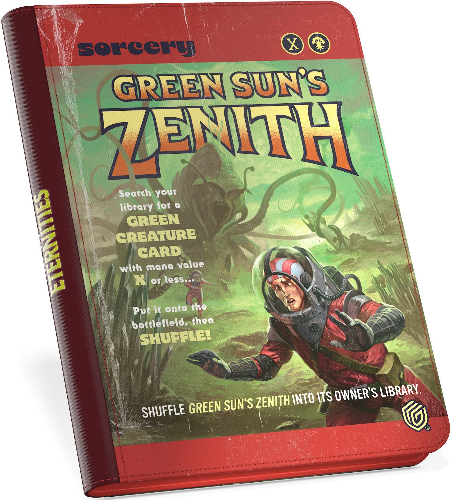 Ultimate Guard MTG Zipfolio 360 Xenoskin Binder - 18-Pocket - Edge of Eternities - Green Sun's Zenith
