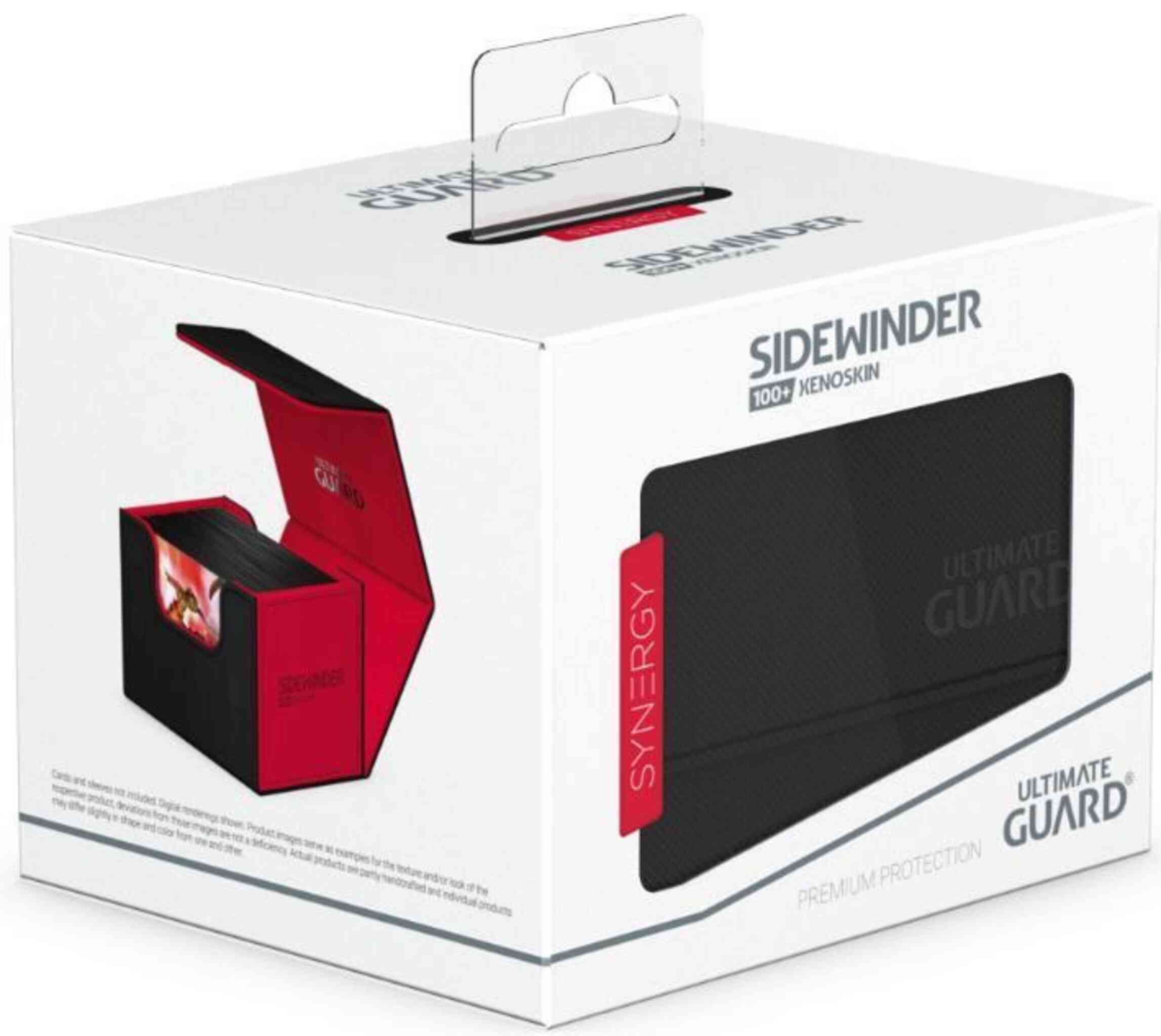 Ultimate Guard Sidewinder Synergy Deck Case - 100+ - Black/Red