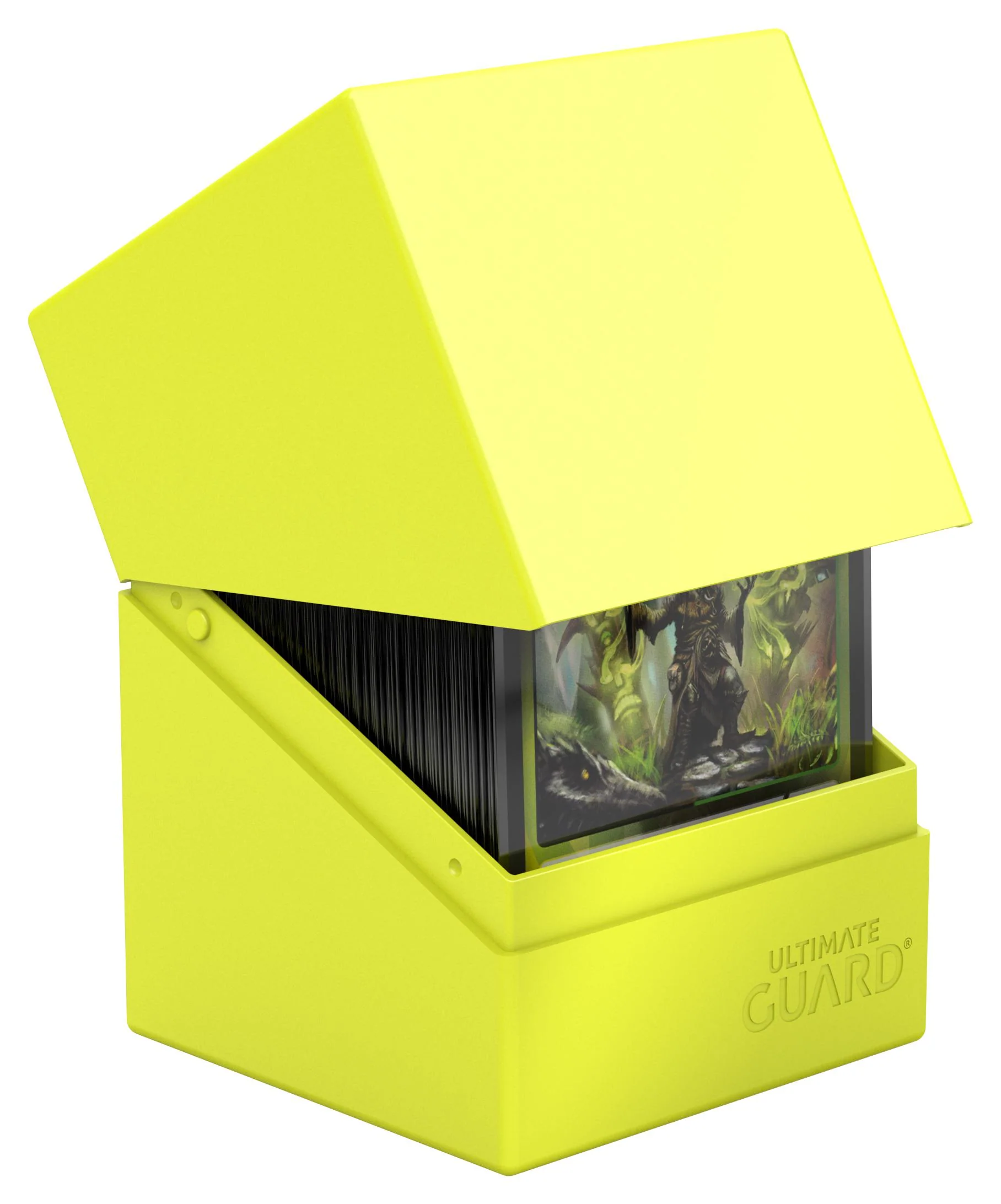 Ultimate Guard Solid Boulder Deck Case - 100+ - Neon Yellow - Image 2