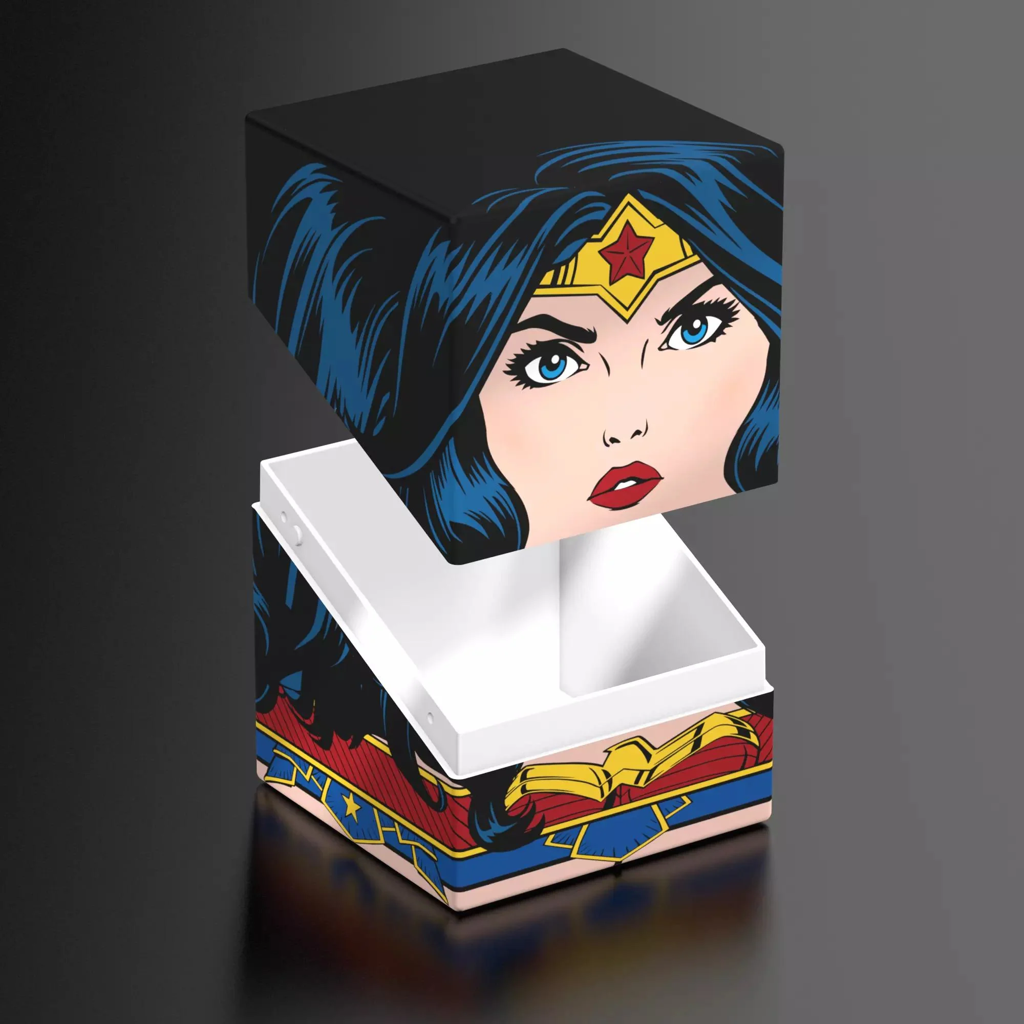 Ultimate Guard Squaroes Deck Box - 100 - DC Justice League - Wonder Woman - Image 2