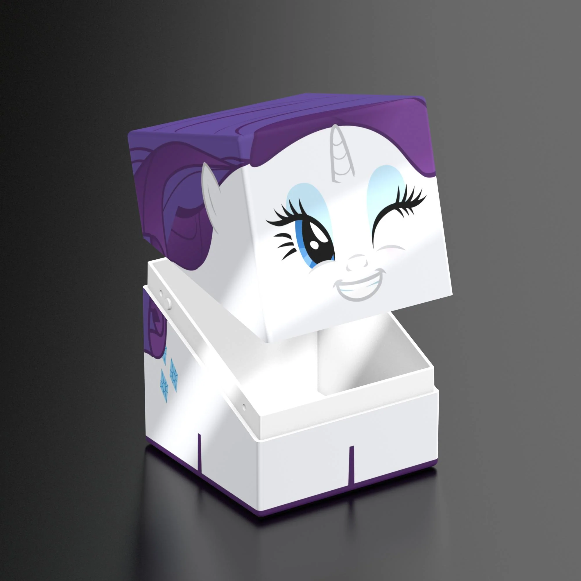Ultimate Guard Squaroes Deck Box - 100 - My Little Pony: Friendship is Magic - Rarity - Image 2