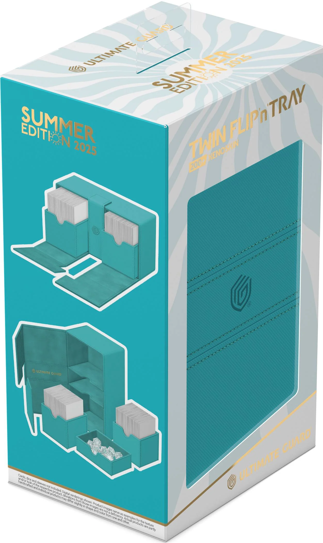 Ultimate Guard Twin Flip'n'Tray Xenoskin Deck Case - 200+ - Summer Edition 2025 - Lagoon