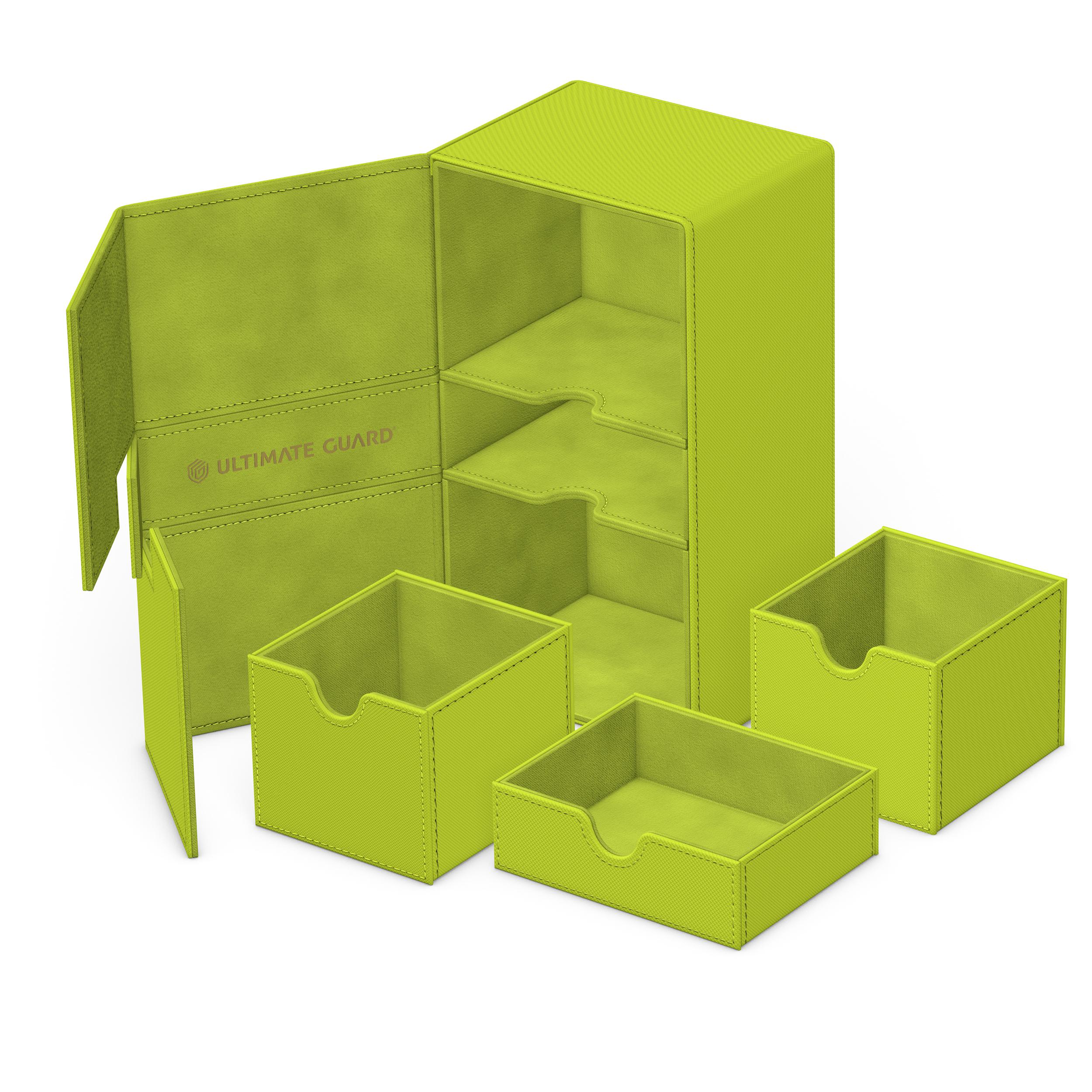 Ultimate Guard Twin Flip'n'Tray Xenoskin Deck Case - 200+ - Summer Edition 2025 - Lime - Image 2