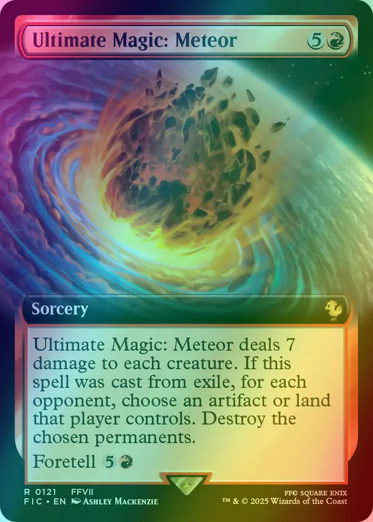 Ultimate Magic: Meteor [121] [Extended Art] [FINAL FANTASY: Commander] [Foil]