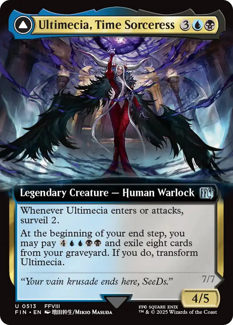 Ultimecia, Time Sorceress // Ultimecia, Omnipotent [513] [Extended Art] [FINAL FANTASY] [Non-Foil]