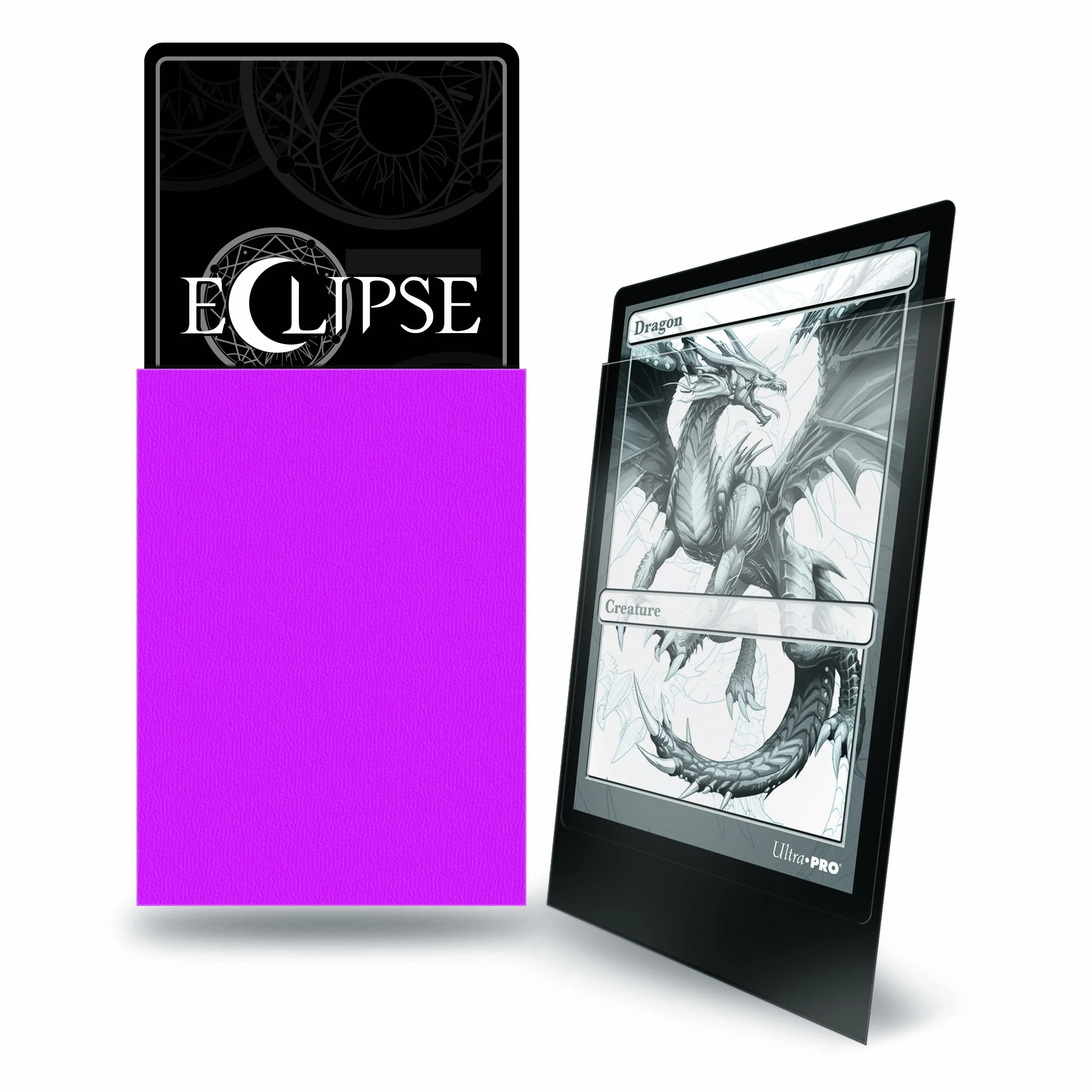 Ultra Pro Eclipse Matte Deck Protector Sleeves - Standard Size - 100ct - Hot Pink - Image 2