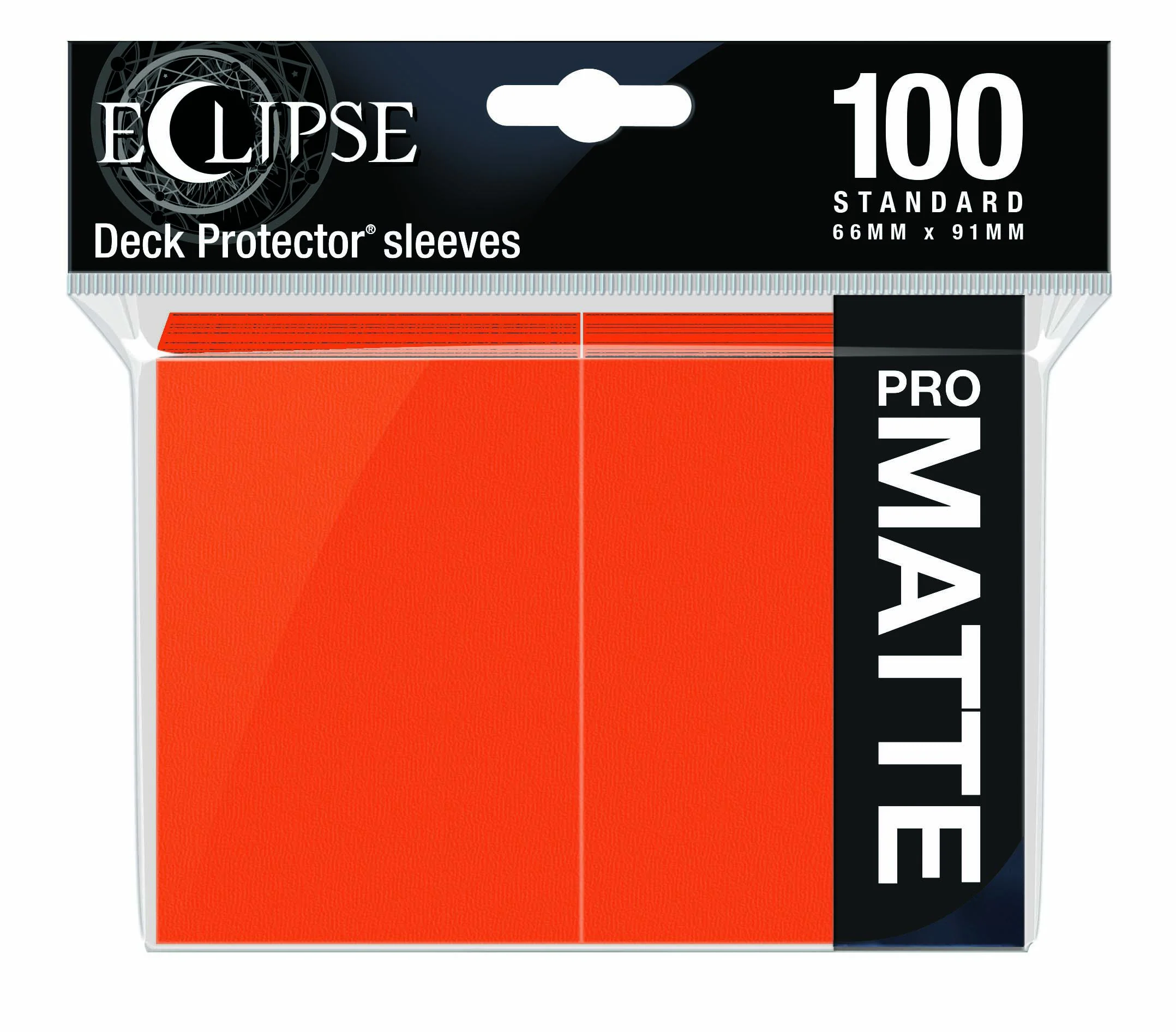 Ultra Pro Eclipse Matte Deck Protector Sleeves - Standard Size - 100ct - Pumpkin Orange