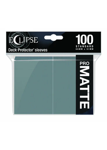 Ultra Pro Eclipse Matte Deck Protector Sleeves - Standard Size - 100ct - Smoke Grey - Image 2