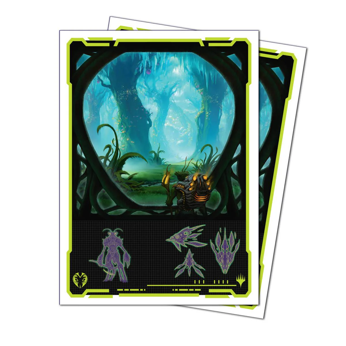 Ultra Pro MTG Apex Deck Protector Sleeves - Standard Size - 105ct - Edge of Eternities - Evendo, Waking Heaven - Image 2