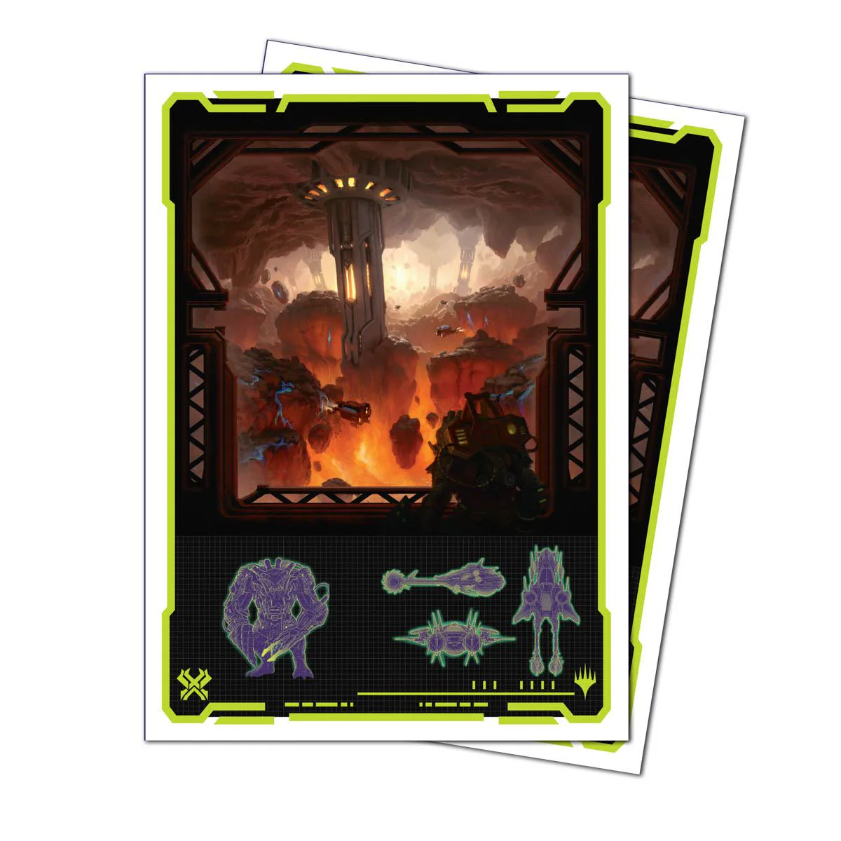 Ultra Pro MTG Apex Deck Protector Sleeves - Standard Size - 105ct - Edge of Eternities - Kavaron, Memorial World - Image 2