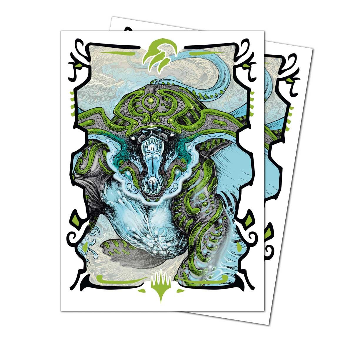 Ultra Pro MTG Apex Deck Protector Sleeves - Standard Size - 105ct - Tarkir: Dragonstorm - Ureni, the Song Unending - Image 2