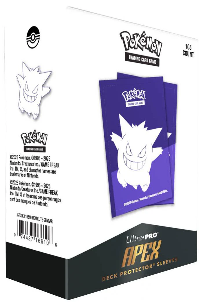 Ultra Pro Pokémon Apex Deck Protector Sleeves - Standard Size - 105ct - Elite Series: Gengar