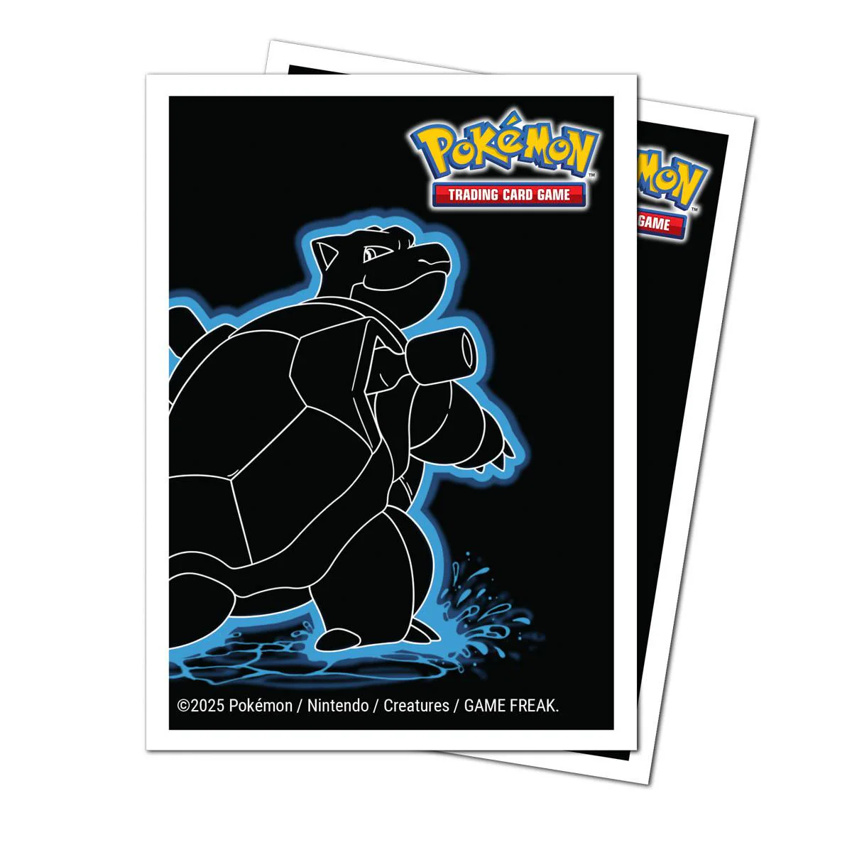 Ultra Pro Pokémon Apex Deck Protector Sleeves - Standard Size - 105ct - Neon Kanto - Blastoise - Image 2