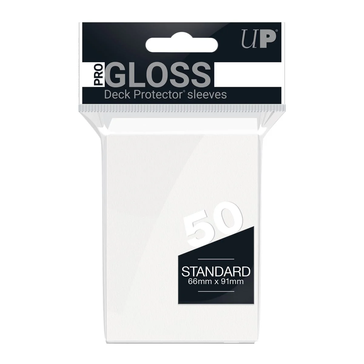 Ultra Pro Pro-Gloss Deck Protector Sleeves - Standard Size - 50ct - White