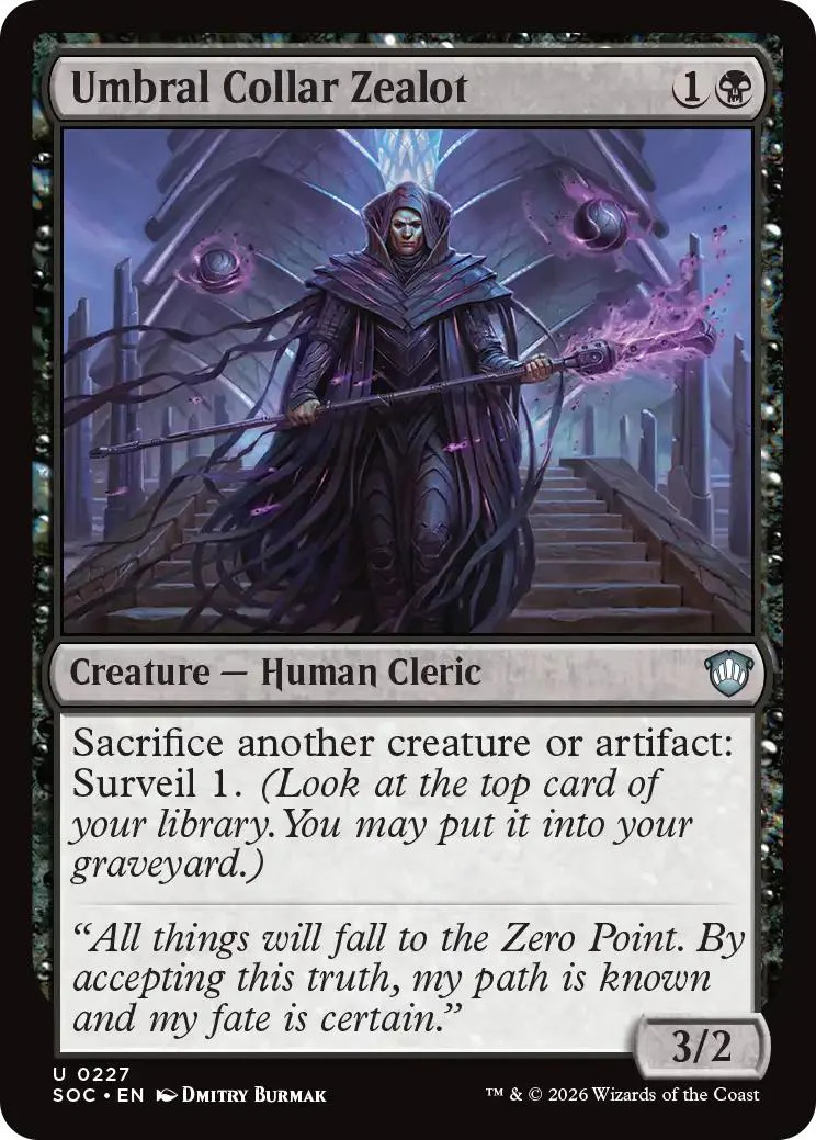 Umbral Collar Zealot [227] [Secrets of Strixhaven: Commander] [Non-Foil]