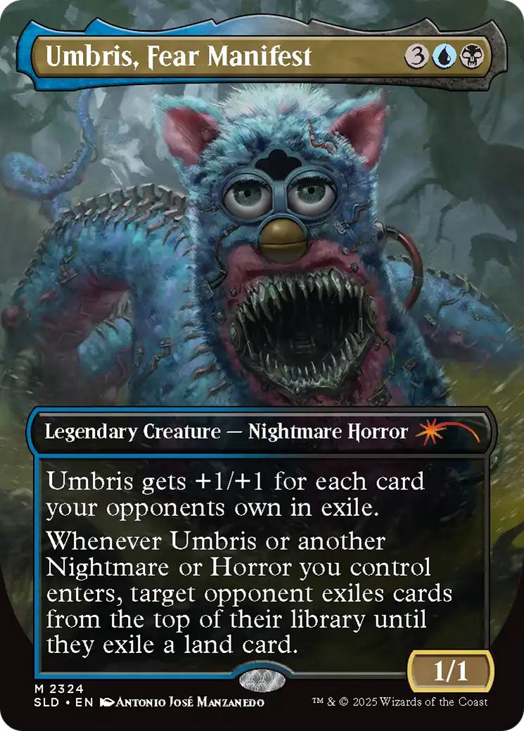 Umbris, Fear Manifest [2324] [Borderless] [Furby: The OddBodies] [Secret Lair Drop] [Non-Foil]