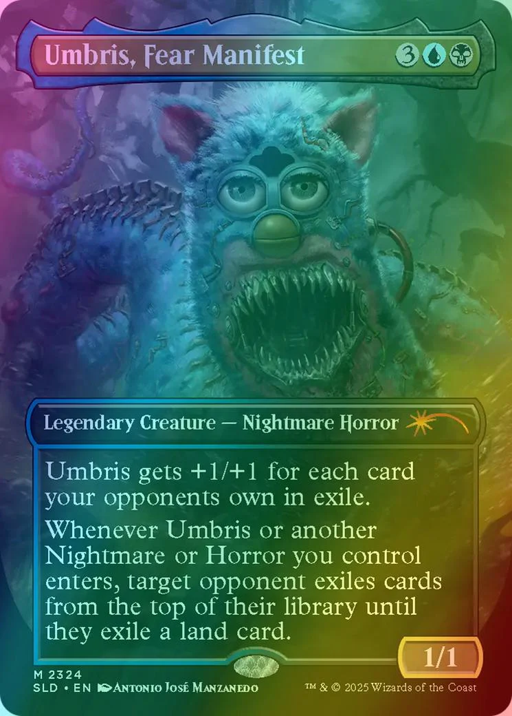 Umbris, Fear Manifest [2324] [Borderless] [Furby: The OddBodies] [Secret Lair Drop] [Rainbow Foil]