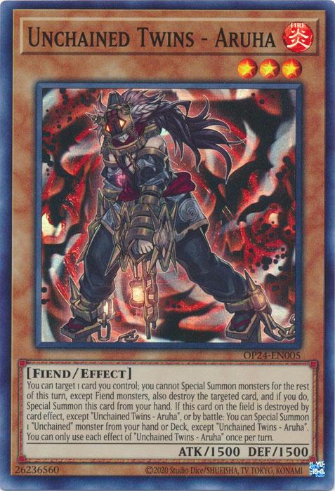 Unchained Twins - Aruha - OP24-EN005 - Super Rare - Unlimited