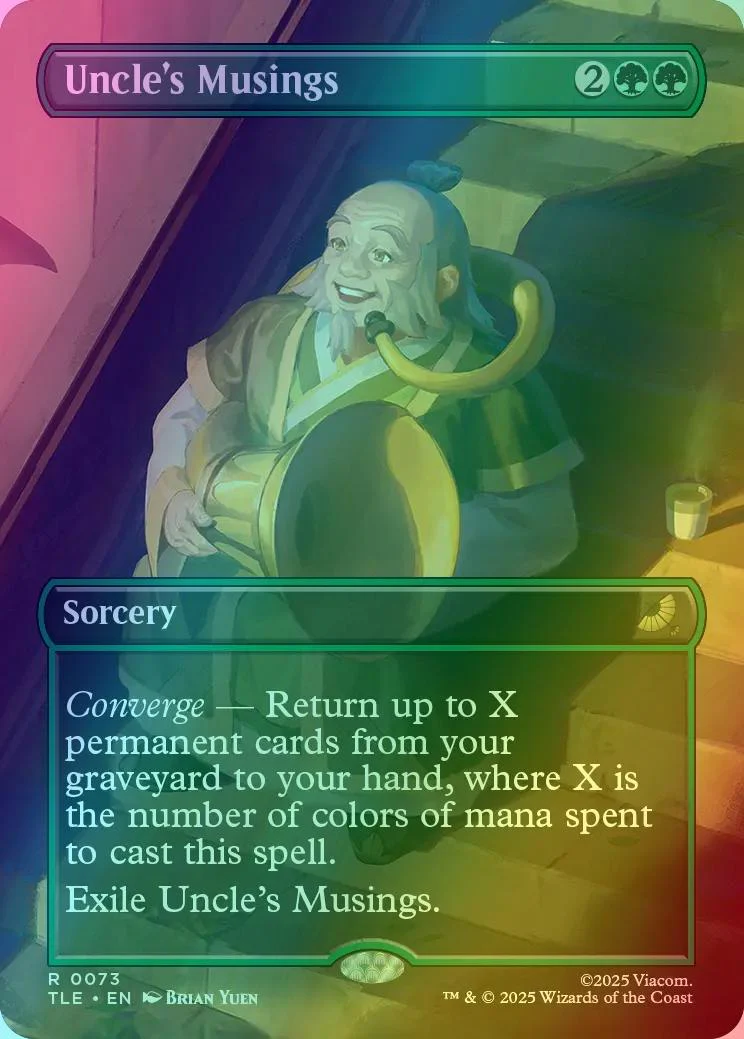 Uncle's Musings [73] [Borderless] [Scene] [Avatar: The Last Airbender Eternal] [Foil]