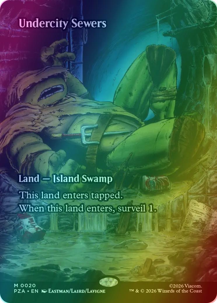 Undercity Sewers [20] [Borderless] [Teenage Mutant Ninja Turtles Source Material] [Foil]