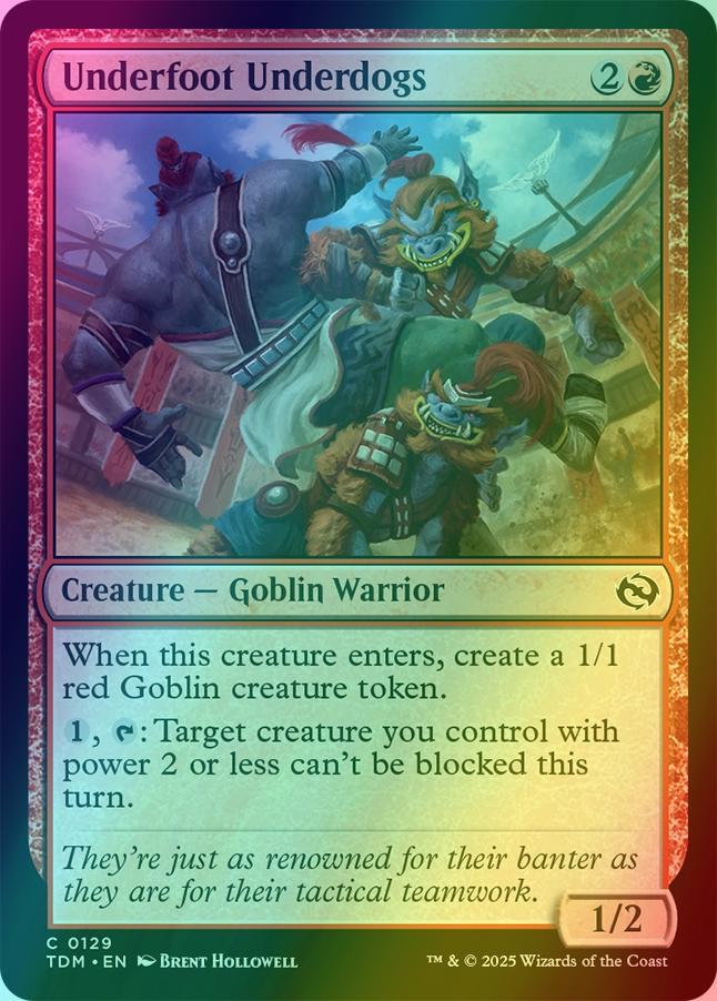 Underfoot Underdogs [129] [Tarkir: Dragonstorm] [Foil]