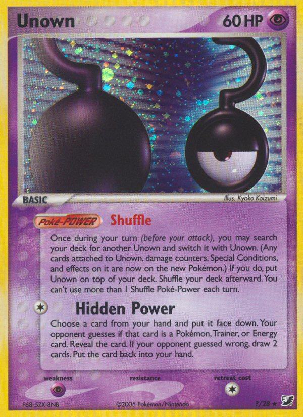 Unown - ?/115 - Rare Holo [Question Mark] [ex10-?] [Holo]
