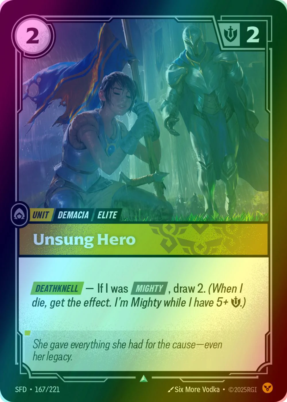 Unsung Hero - 167/221 [Spiritforged] [Foil]
