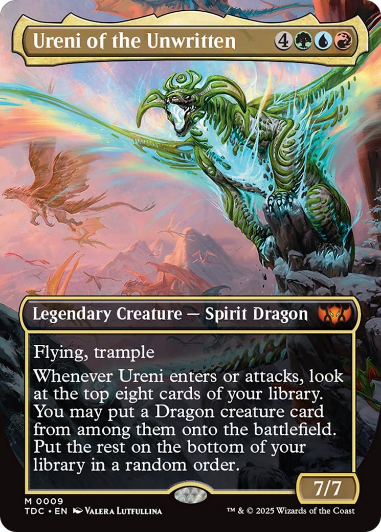 Ureni of the Unwritten [9] [Borderless] [Tarkir: Dragonstorm: Commander] [Non-Foil]