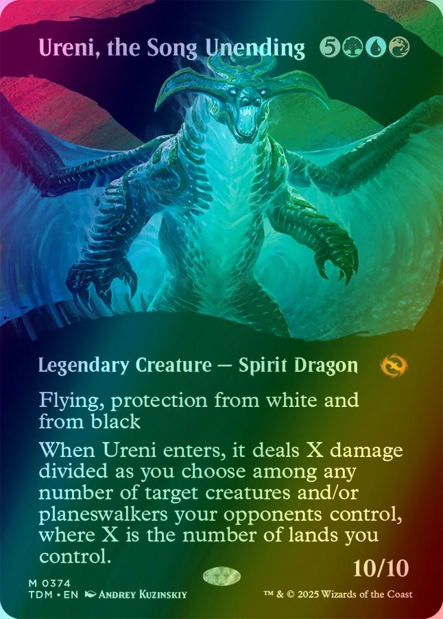 Ureni, the Song Unending [374] [Borderless] [Clan] [Tarkir: Dragonstorm] [Foil]
