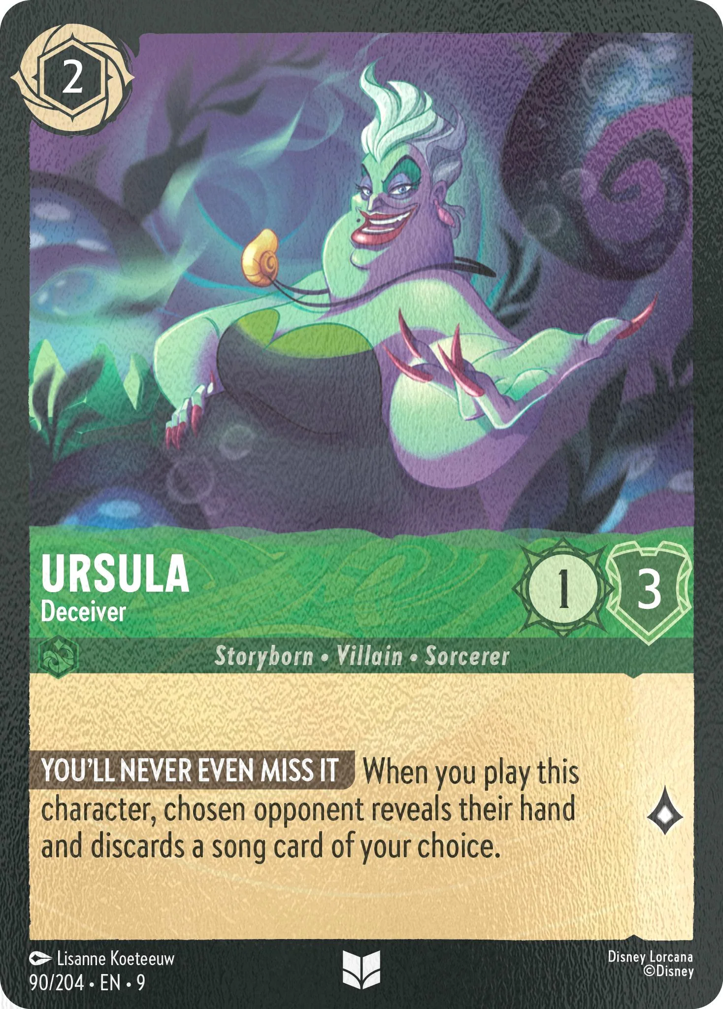 Ursula - Deceiver - 90/204 [Fabled] [Cold Foil]