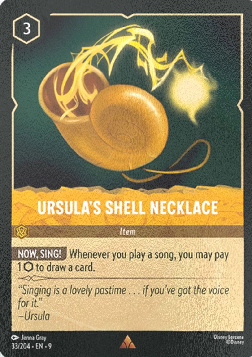 Ursula's Shell Necklace - 33/204 [Fabled] [Cold Foil]