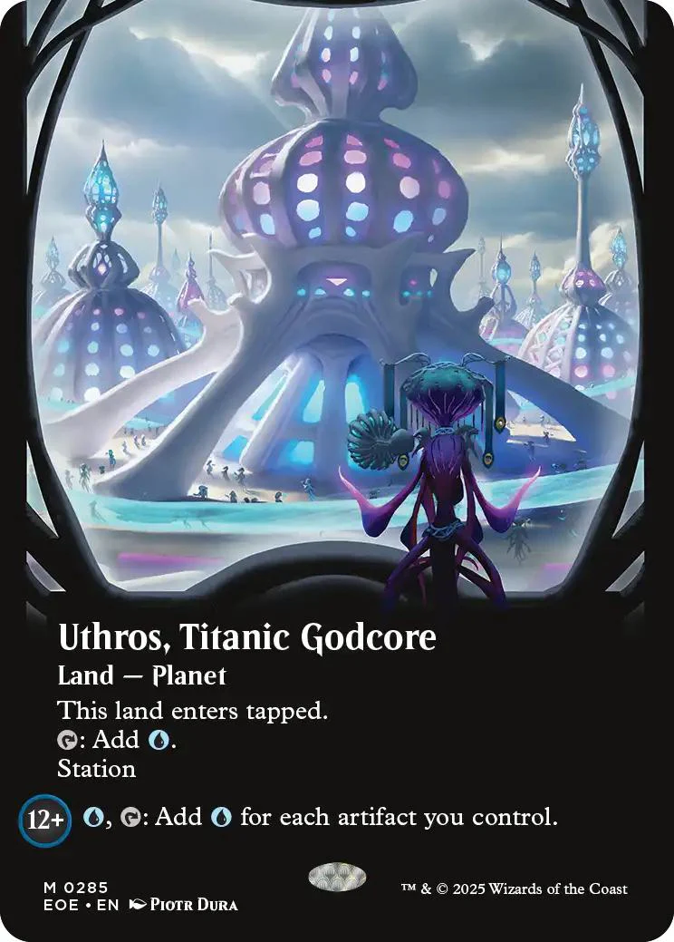 Uthros, Titanic Godcore [285] [Borderless] [Viewport] [Edge of Eternities] [Non-Foil]