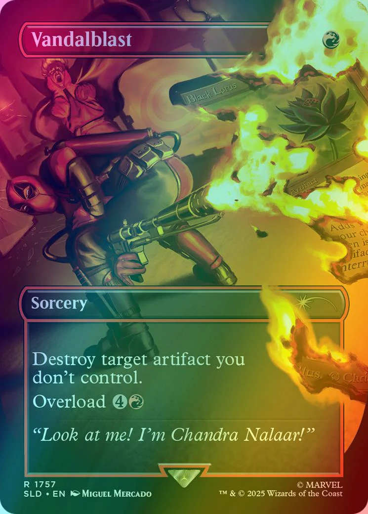 Vandalblast [1757] [Borderless] [Marvel's Deadpool] [Secret Lair Drop] [Foil]
