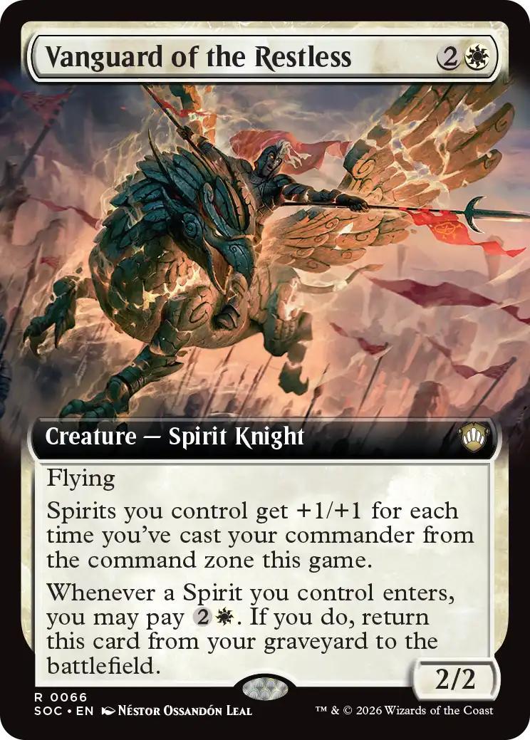 Vanguard of the Restless [66] [Extended Art] [Secrets of Strixhaven: Commander] [Non-Foil]